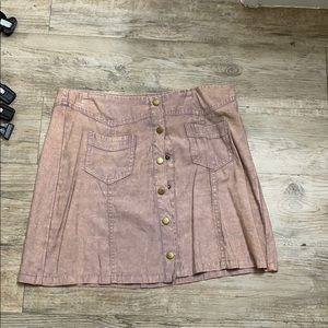 Button down skirt